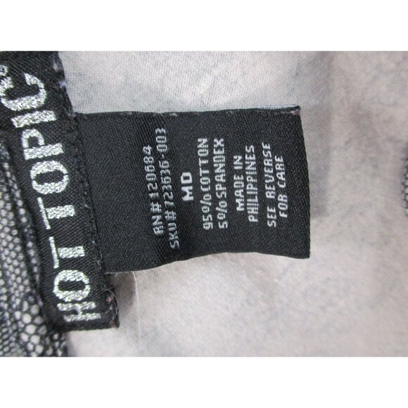 Hot Topic Gray Floral Lace Skater Dress With Cutout Back Design Size M - Picture 6 of 13